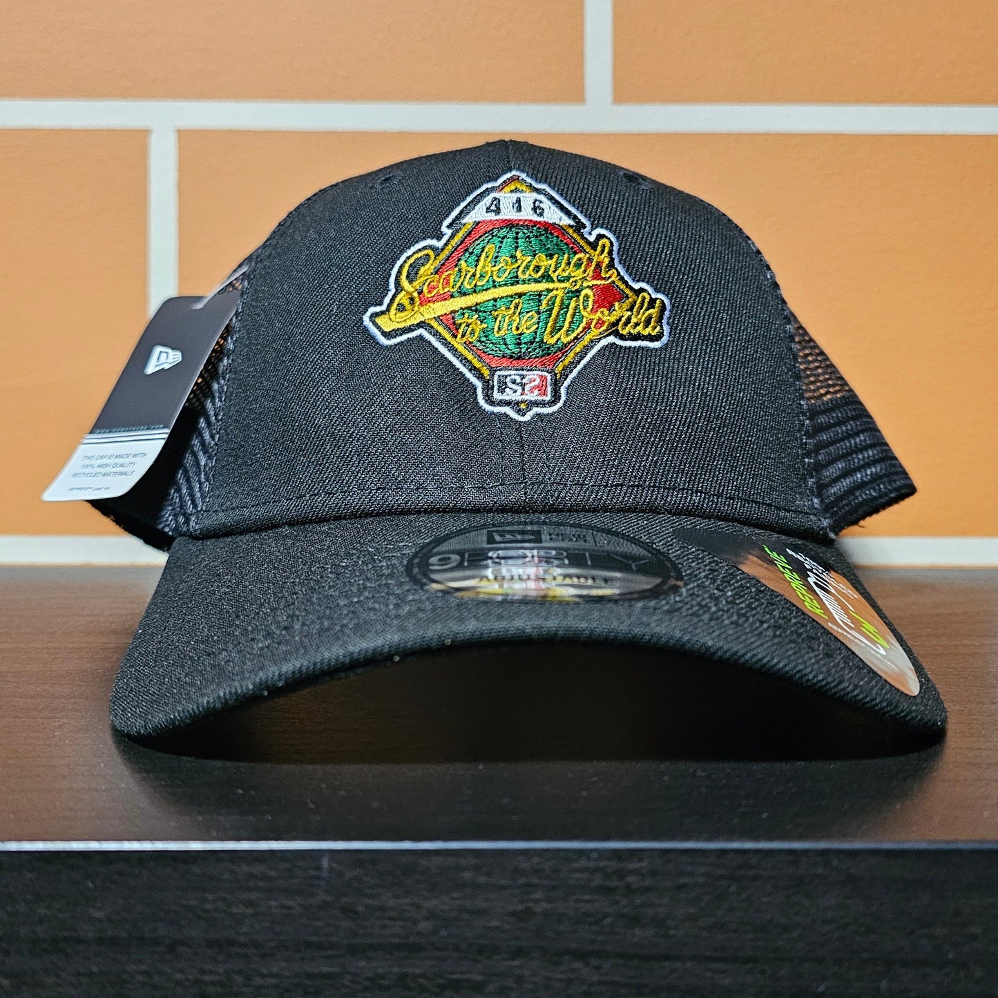 Scarborough to the World New Era Black Trucker