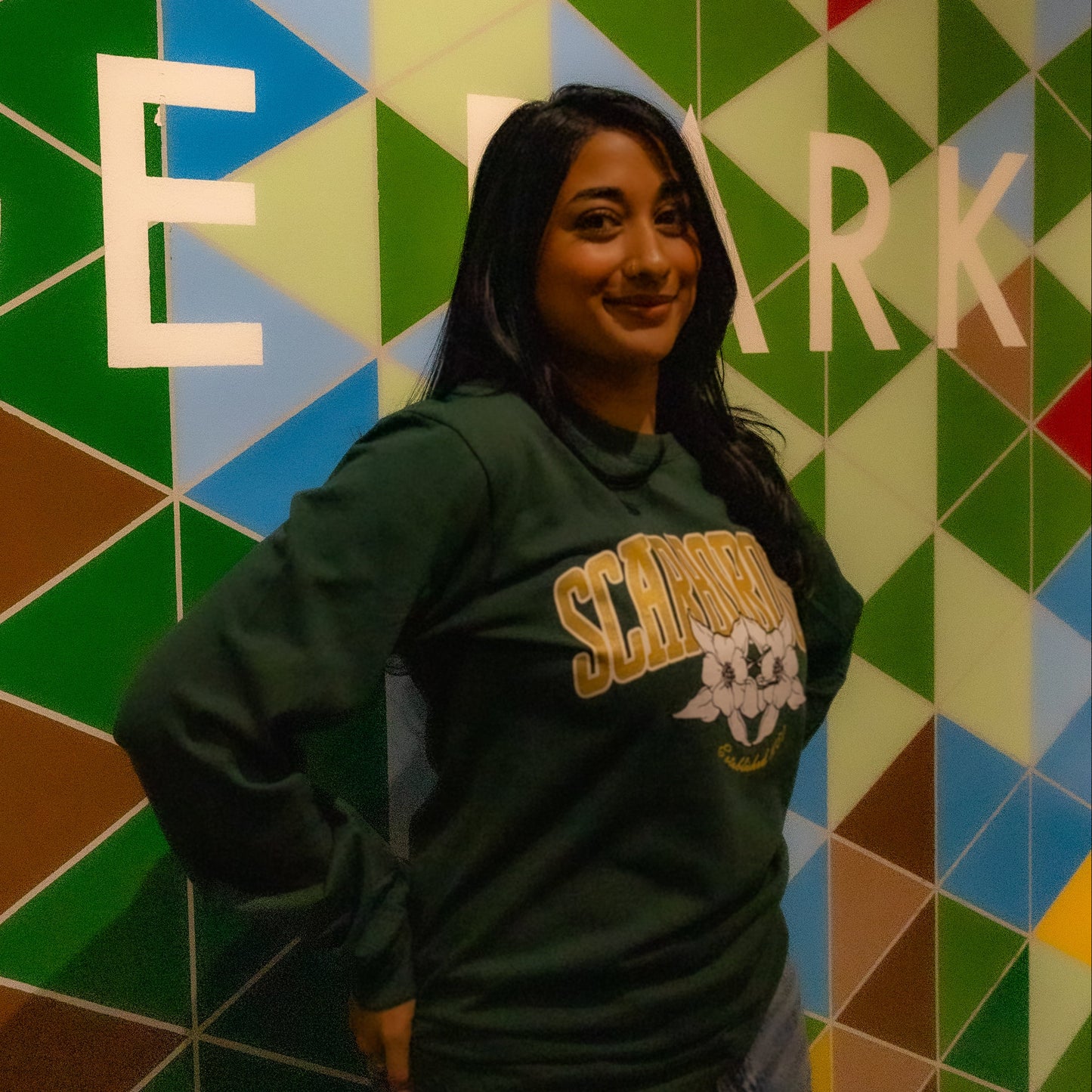 Scarborough Est. 1850 Forest Green Long sleeve T-Shirt