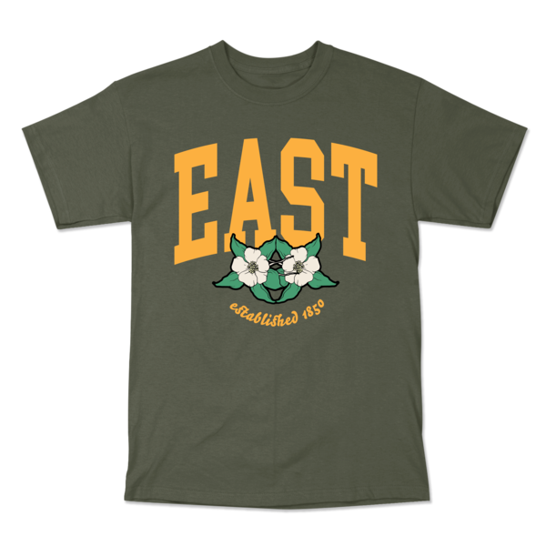 EAST 1850 Military Green Heavyweight T-Shirt