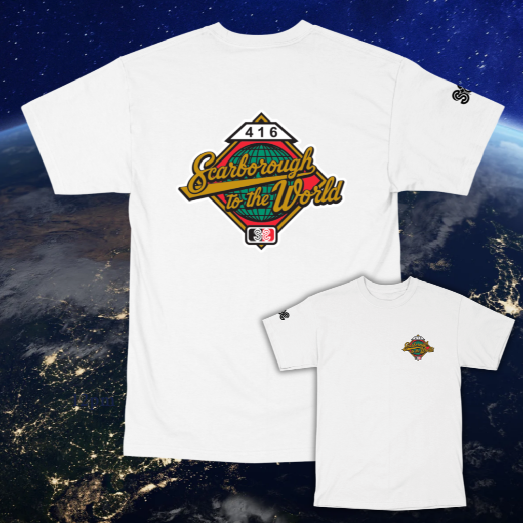 Scarborough to the World Heavyweight White T-Shirt