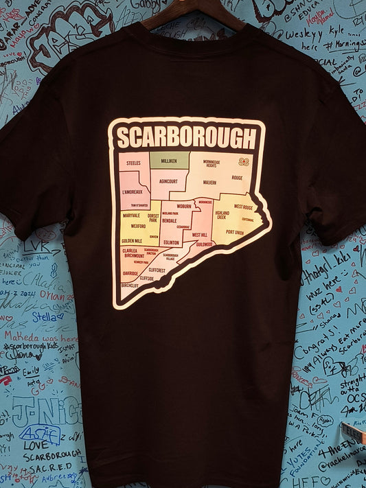 Scarborough Neighbourhood Map T-Shirt