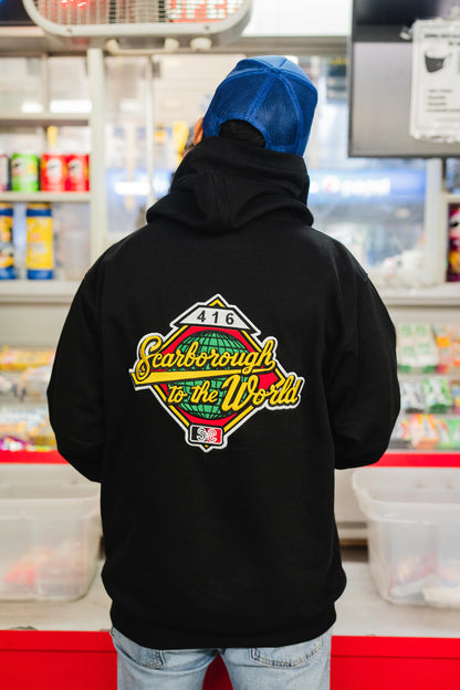 Scarborough to the World Ultra Heavyweight Black Hoodie