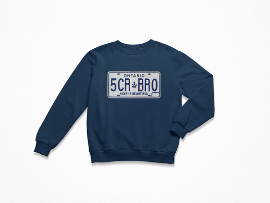 License Plate Navy Crewneck