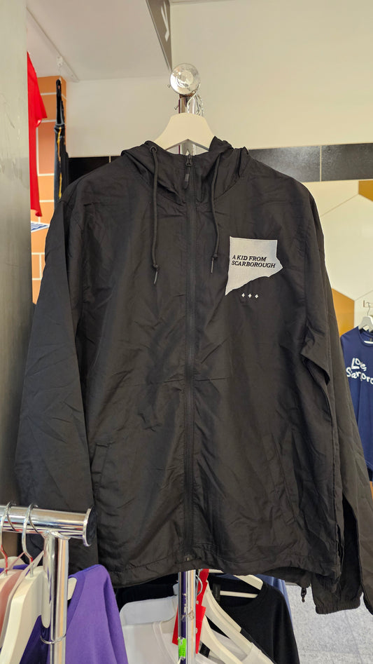 A Kid From Scarborough Black Windbreaker