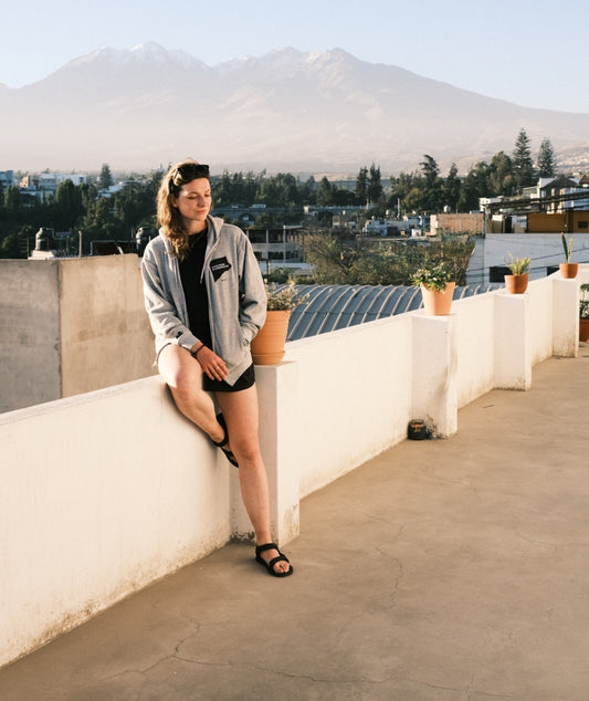 A Kid From Scarborough Zip Up Grey Hoodie